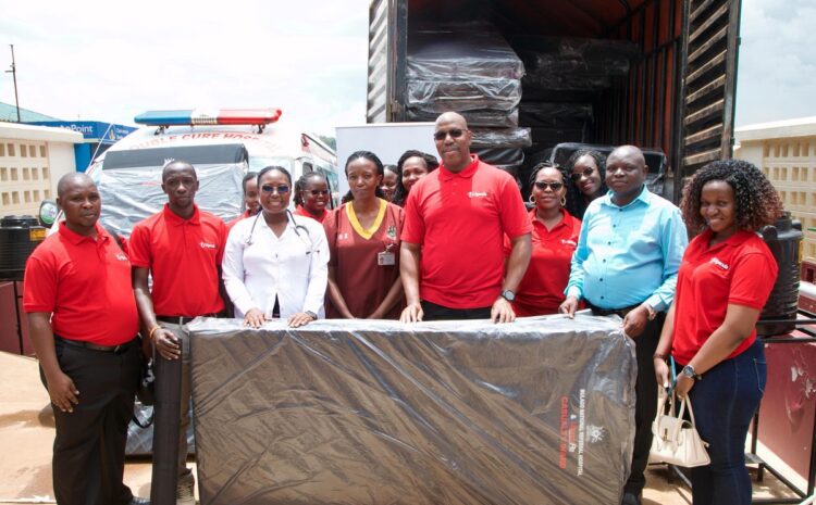  Uganda Re Donates Mattresses to Mulago Hospital to Support Overwhelmed Casualty Ward